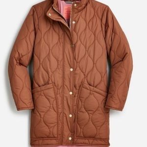 NWT J.Crew signature lightweight puffer.